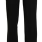 BENCIVENGA Elegant Black High Waist Straight Pants