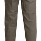 BENCIVENGA Elegant High Waist Cropped Pants in Gray