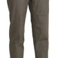 BENCIVENGA Elegant High Waist Cropped Pants in Gray