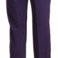 BENCIVENGA Elegant High Waist Violet Straight Pants