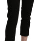 BENCIVENGA Elegant Black High Waist Cropped Pants