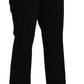 BENCIVENGA Elegant High Waist Straight Black Pants