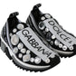 Dolce & Gabbana Chic Monochrome Crystal Studded Sneakers