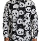 Dolce & Gabbana Panda Print Pure Cotton Shirt - Black White