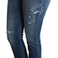 Dolce & Gabbana Enchanted Crystal Studded Blue Jeans