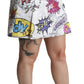 Dolce & Gabbana Chic Cartoon Brocade Mini Skirt