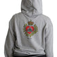 Dolce & Gabbana Exclusive Hooded Gray Cotton Sweater