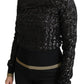 Dolce & Gabbana Elegant Sequined Turtleneck Sweater