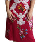 Dolce & Gabbana Floral Embroidered Sheath Midi Dress