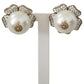 Dolce & Gabbana Floral Crystal-Pearl Clip-On Earrings