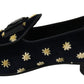 Dolce & Gabbana Elegant Velvet Crown Embroidery Loafers