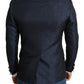 Dolce & Gabbana Elegant Martini Blue Slim Fit Blazer