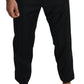 Dolce & Gabbana Elegant Black Virgin Wool Cropped Pants