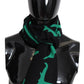 Givenchy Elegant Wool Silk Black Unisex Scarf