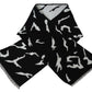 Givenchy Elegant Unisex Wool-Silk Scarf in Black & White