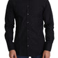 Dolce & Gabbana Sleek Black Cotton Dress Shirt