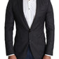 Dolce & Gabbana Elegant Black Virgin Wool Martini Blazer