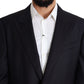 Dolce & Gabbana Elegant Black Virgin Wool Men's Blazer