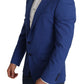 Dolce & Gabbana Exquisite Blue Wool Martini Blazer Jacket