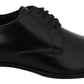 Dolce & Gabbana Elegant Black Leather Derby Shoes