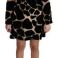 Dolce & Gabbana Chic Giraffe Print Shift Mini Dress