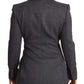 Dolce & Gabbana Elegant Gray Stretch Wool Blazer