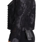 Dolce & Gabbana Black Lace Sheer Corset Organza Silk Jacket