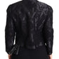 Dolce & Gabbana Black Lace Sheer Corset Organza Silk Jacket