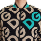 Dolce & Gabbana Chic Multicolor Quilted Bomber Jacket