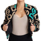 Dolce & Gabbana Chic Multicolor Quilted Bomber Jacket