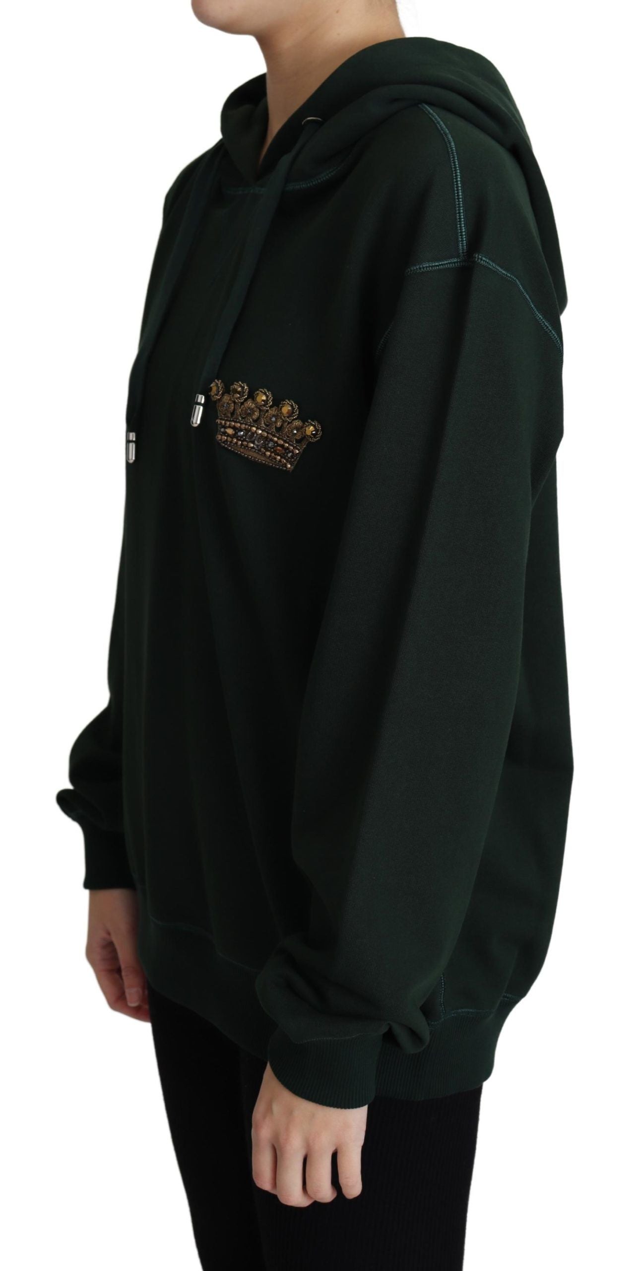 Dolce & Gabbana Regal Crown Embroidered Hoodie