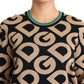 Dolce & Gabbana Elegant Multicolor Wool Blend Sweater