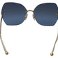 Dolce & Gabbana Elegant Gold-Blue Gradient Sunglasses