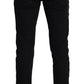 Dolce & Gabbana Elegant Skinny Black Jeans with Embroidery