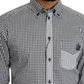 Dolce & Gabbana Elegant Black & White Checkered Gold Casual Shirt