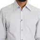 Dolce & Gabbana Elegant Slim Fit Polka Dot Dress Shirt