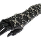 Dolce & Gabbana Elegant Crystal Beaded Leather Gloves