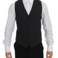 Dolce & Gabbana Elegant Gray Wool Blend Dress Vest