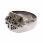 Nialaya Sterling Silver Rhodium Men's Statement Ring