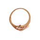 Nialaya Pink Gold Plated Silver CZ Crystal Ring