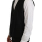 Dolce & Gabbana Elegant Black Formal Wool Blend Vest