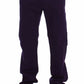 GF Ferre Purple Cotton Stretch Slim Chinos