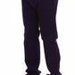 GF Ferre Purple Cotton Stretch Slim Chinos