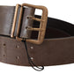 Ermanno Scervino Elegant Leather Fashion Belt in Rich Brown