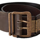 Ermanno Scervino Elegant Leather Fashion Belt in Rich Brown