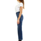 Love Moschino Chic Blue Denim with Signature White Patch