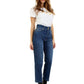 Love Moschino Chic Blue Denim with Signature White Patch