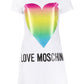 Love Moschino Chic Cotton Heart Print Dress - Short Sleeves