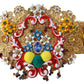 Dolce & Gabbana Gold-Tone Floral Crystal Waist Belt