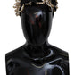 Dolce & Gabbana Elegant Silk Crystal Diadem - Gold & Black